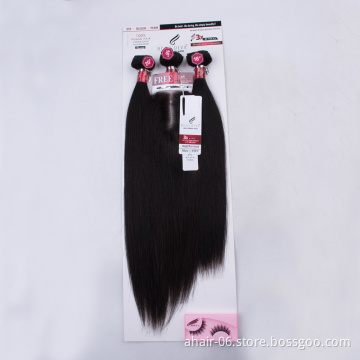 9A Pack Of Remy Hair Raw Indian Hair Unprocessed Virgin Human Hair Lace Closure